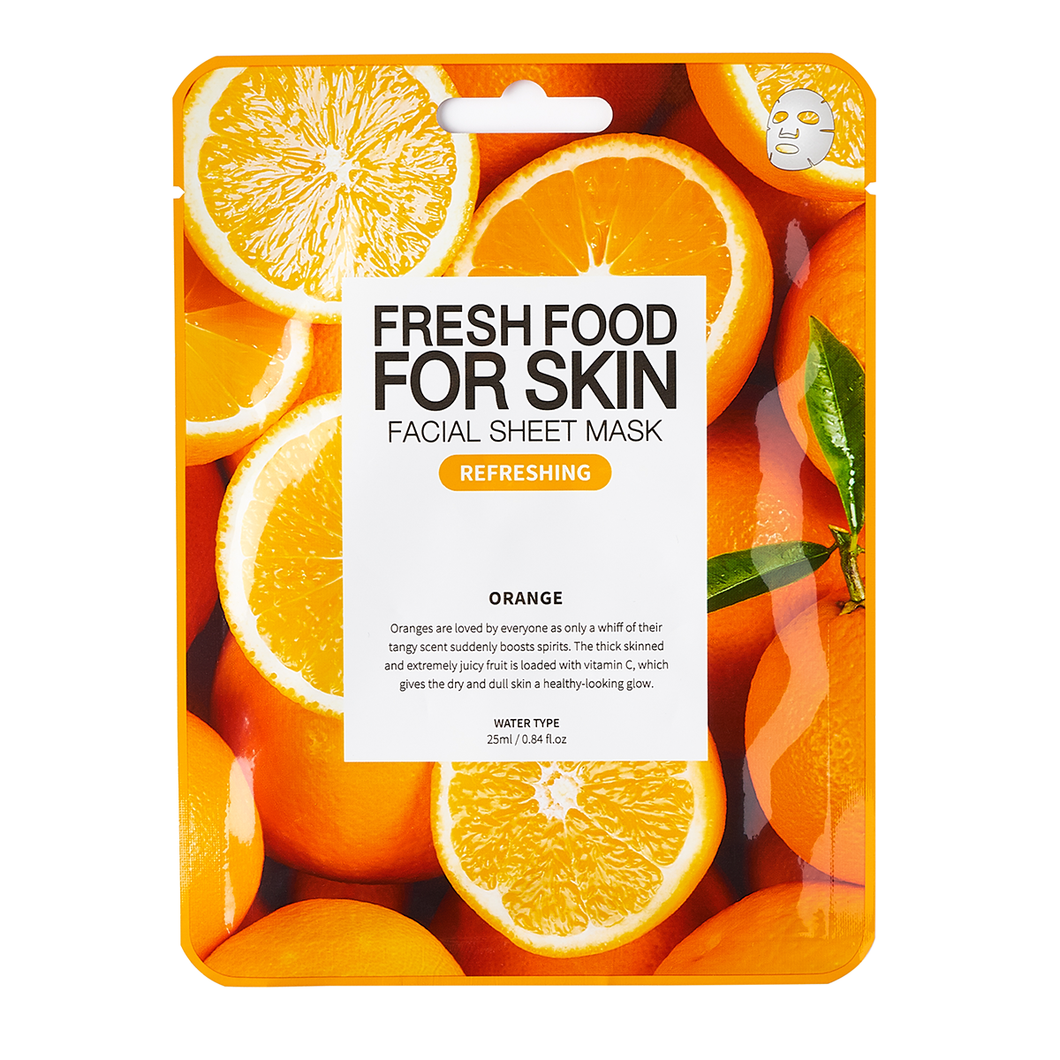 Fresh Food For Skin Facial Sheet Mask (Refreshing Orange)