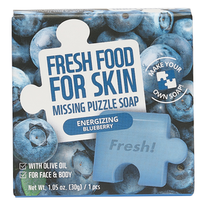 Freshfood For Skin Missing Puzzle Soap (Energizing Blueberry)
