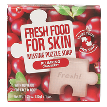 Load image into Gallery viewer, Freshfood For Skin Missing Puzzle Soap (Plumping Cranberry)
