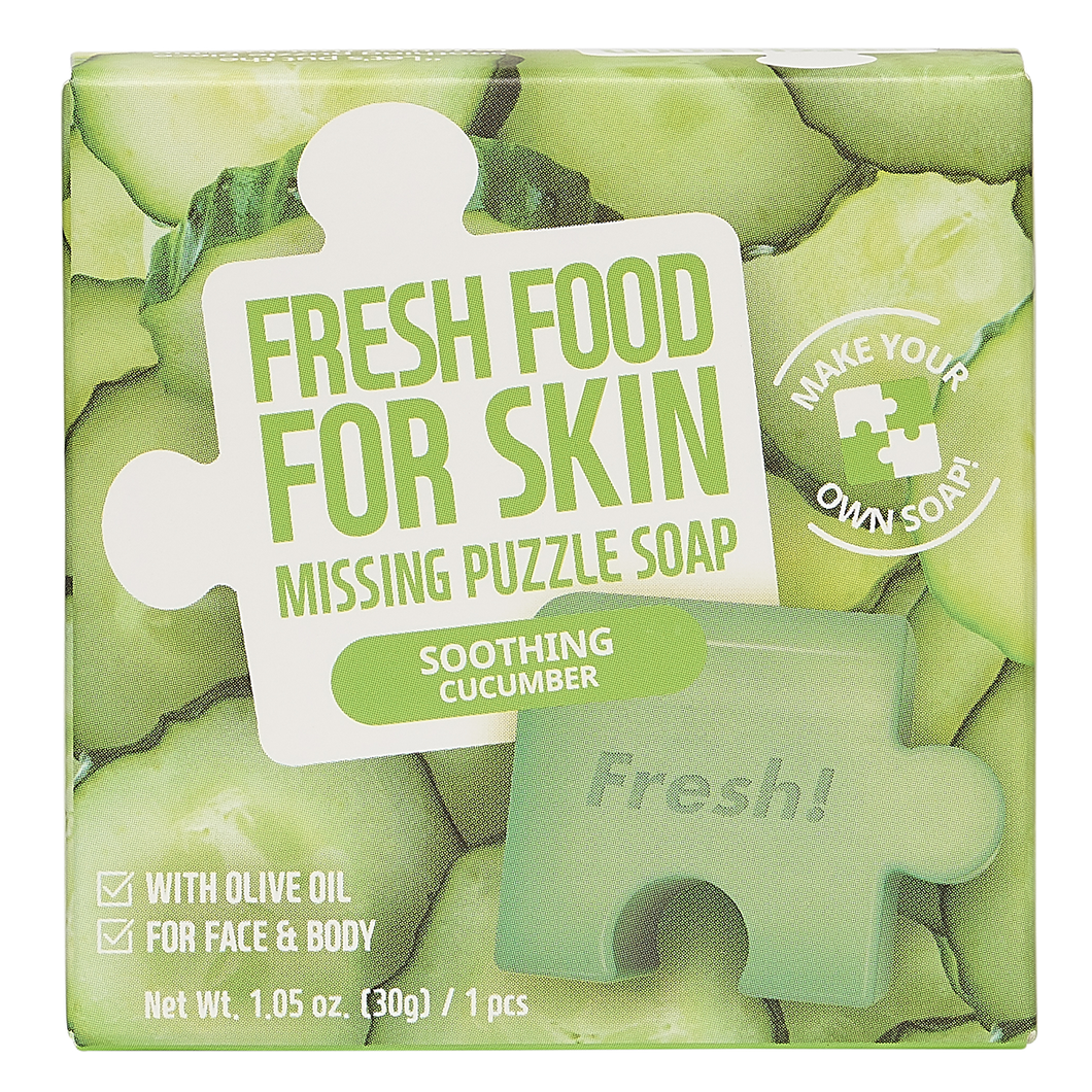 Freshfood For Skin Missing Puzzle Soap (Soothing Cucumber)