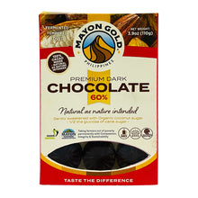 Load image into Gallery viewer, Mayon Gold Premium Dark Chocolate 60% Dark Chocolate
