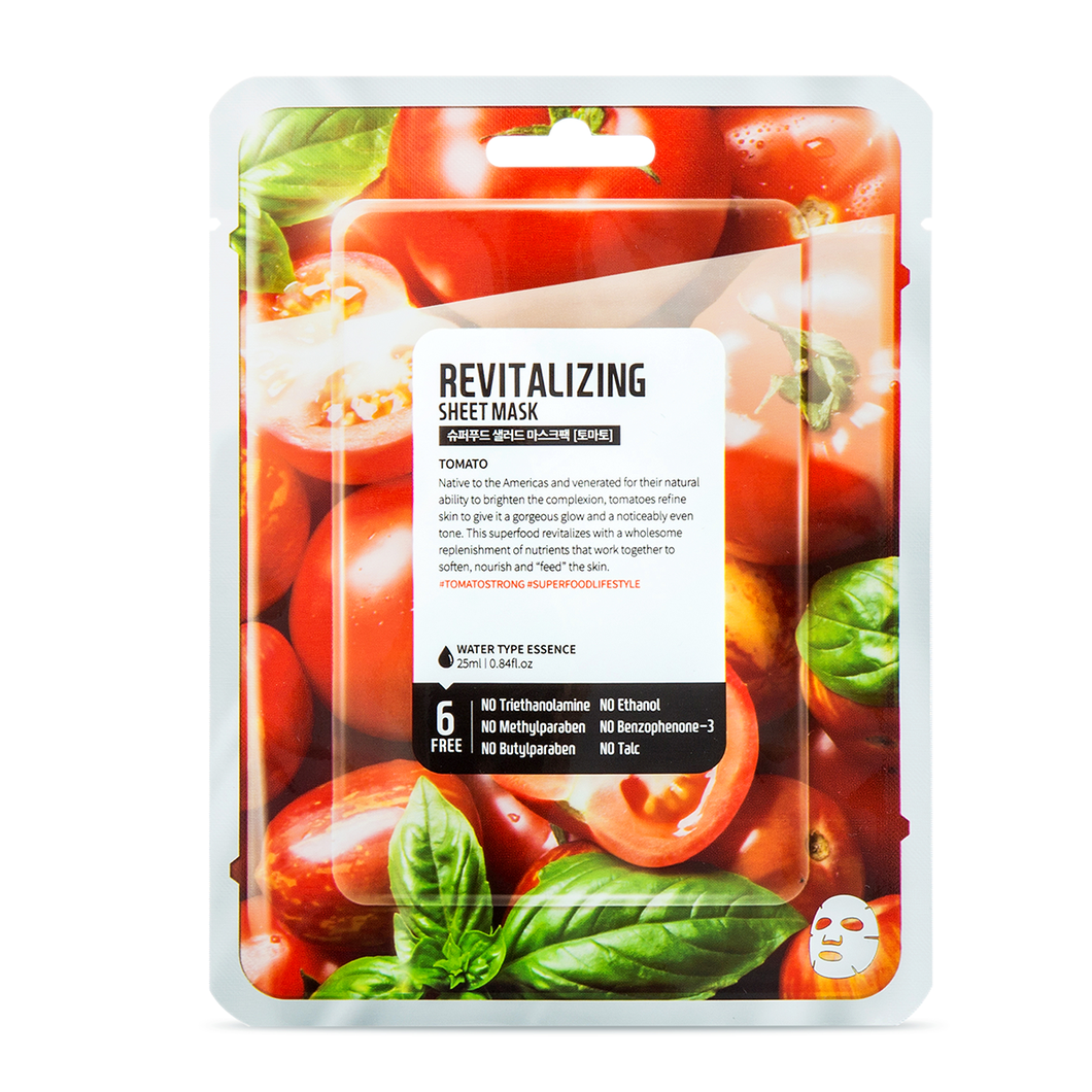 Superfood Salad Facial Sheet Mask (Revitalizing Tomato) Water Type Essence